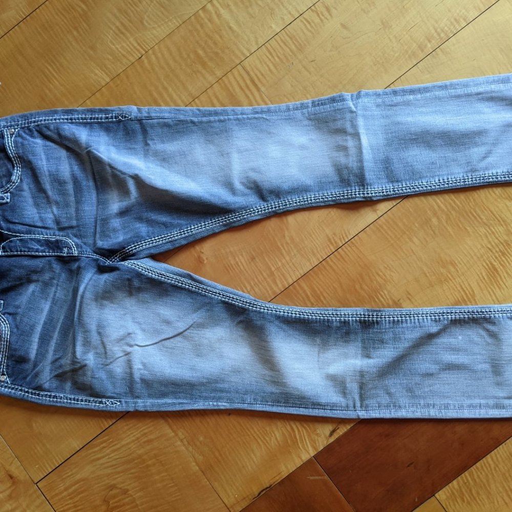 Rock Revival Nancy Easy Straight Sz 34 Women Jeans